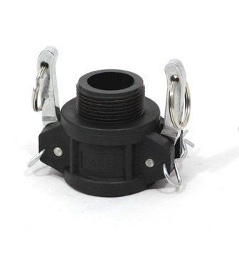 Муфта (мама) CAMLOCK тип B &mdash; з'єднувальна муфта з зовнішньою різьбою BSPT, Поліпропілен, B-050 (&frac12;") CAM-001-0081 фото